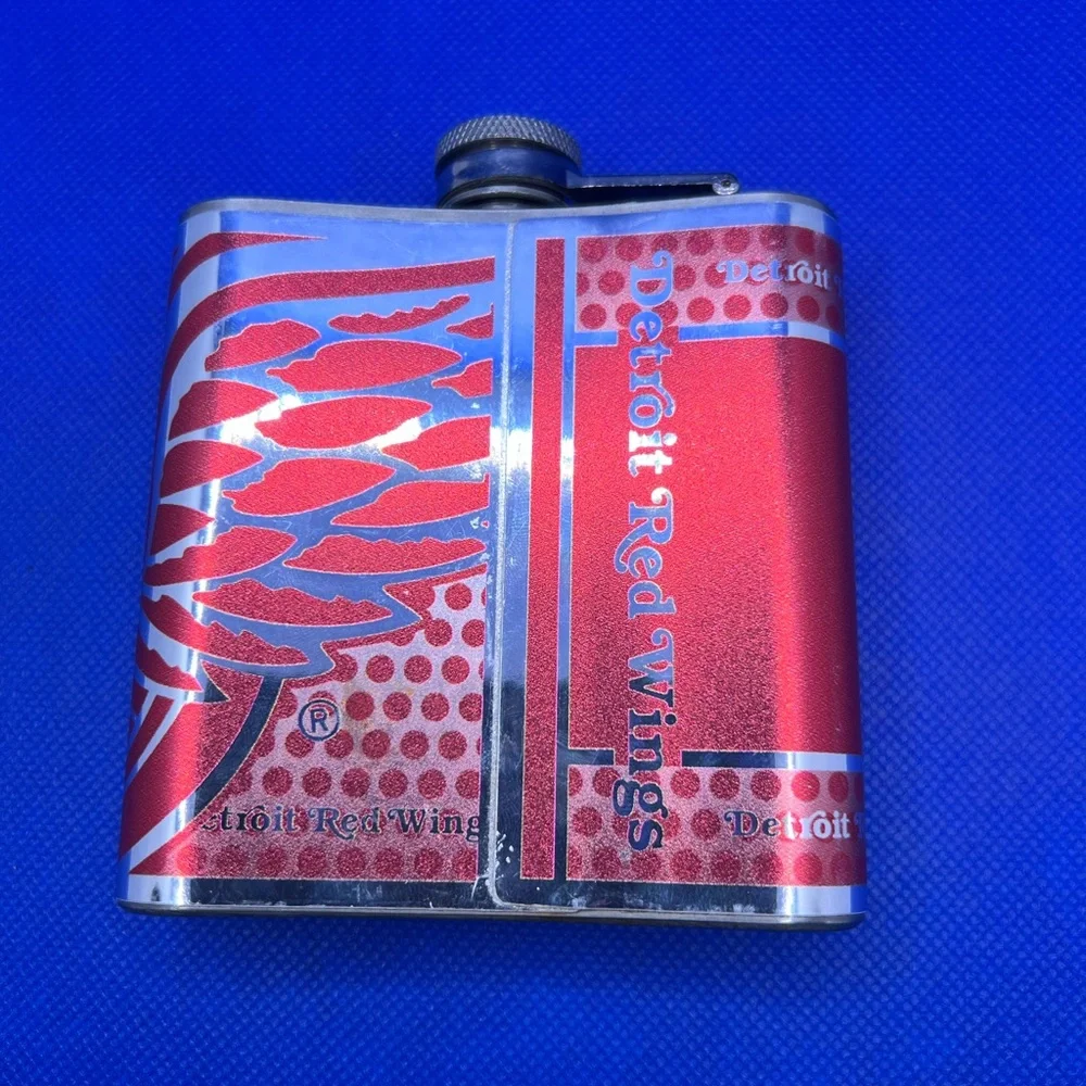Detroit Red Wings Red Flask